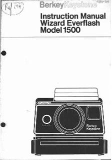 Keystone Wizard manual. Camera Instructions.